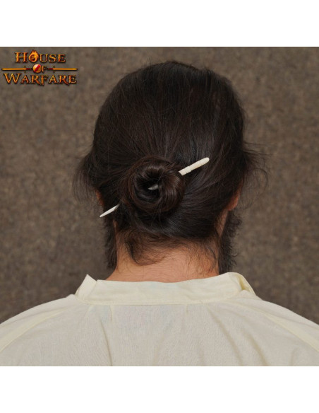 grampo de cabelo de osso medieval