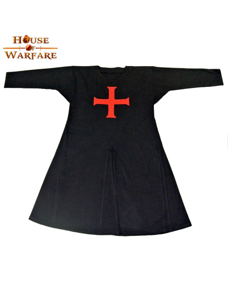 Túnica preta dos cavaleiros das cruzadas