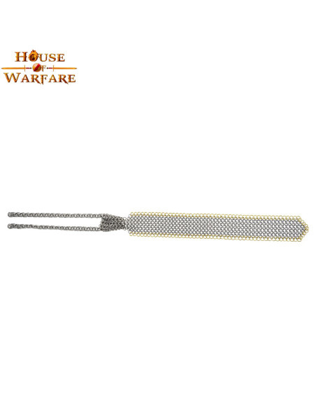 Gravata de cota de malha com anéis de...