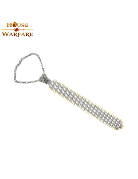 Gravata de cota de malha com anéis de...