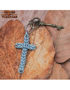 Chaveiro com Cruz Chainmail 2