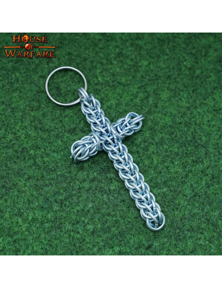 Chaveiro com Cruz Chainmail