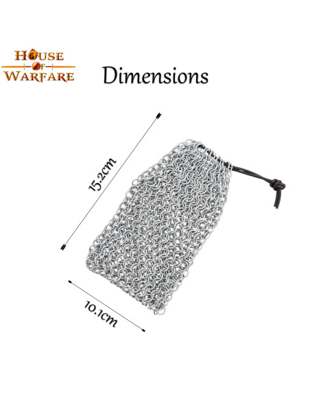 Bolsa de cota de malha medieval...