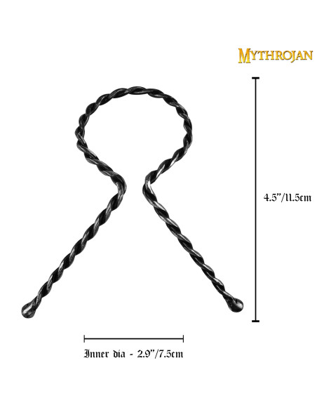 suporte de chifre de ferro forjado