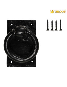 Aldrava medieval grande anel porta da frente