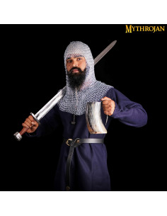 Capa de cavaleiro medieval em algodão resistente 2