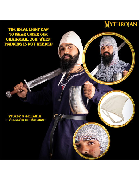 Capa de cavaleiro medieval em algodão...