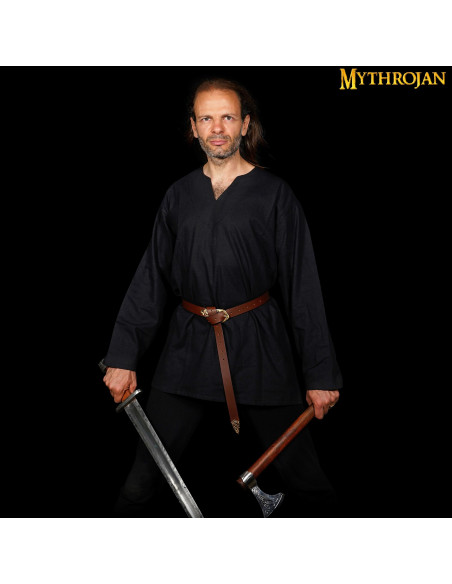 Túnica medieval Raider de corte largo...