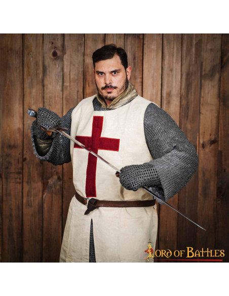 Manoplas de cota de malha acolchoadas...