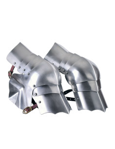 Par de joelheiras medievais em aço (séc. XV)