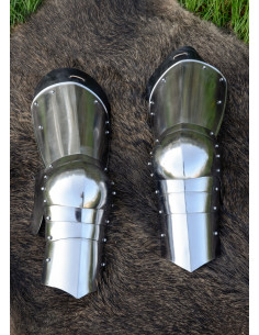 Proteção Pernas medievais em aço (séc. XV)