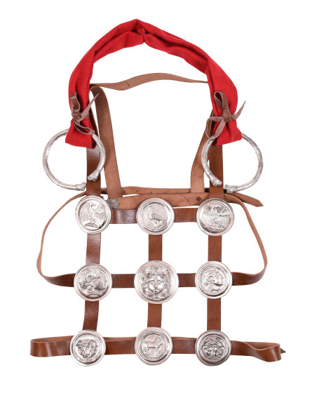 phalera romana em latão estanhado