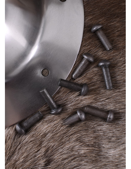 Umbo para escudo Viking, com rebites...