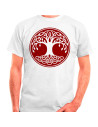 T-shirt Celtic Tree of Life em branco, manga curta