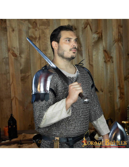 Cota de malha medieval, meia manga,...