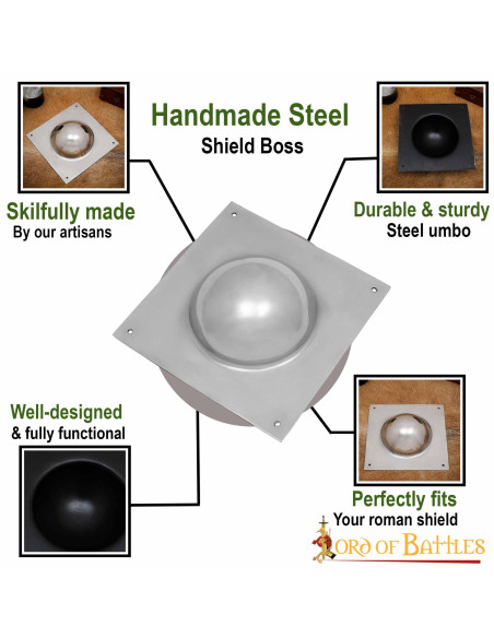 Umbo para escudos romanos, acabamento...