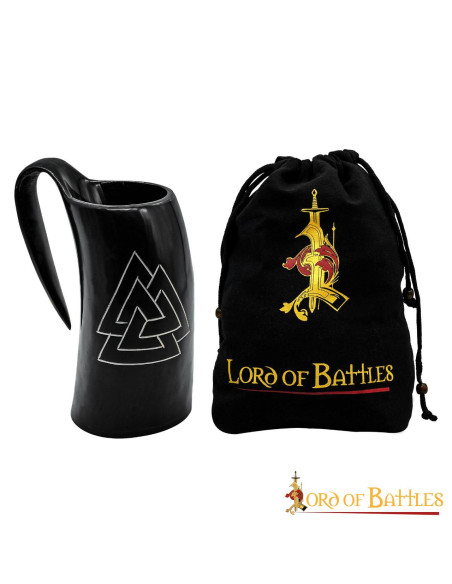 Caneca de cerveja Viking Valknut em...