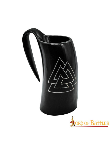 Caneca de cerveja Viking Valknut em...