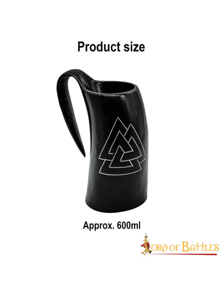 Caneca de cerveja Viking Valknut em...