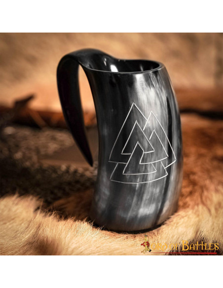 Caneca de cerveja Viking Valknut em...