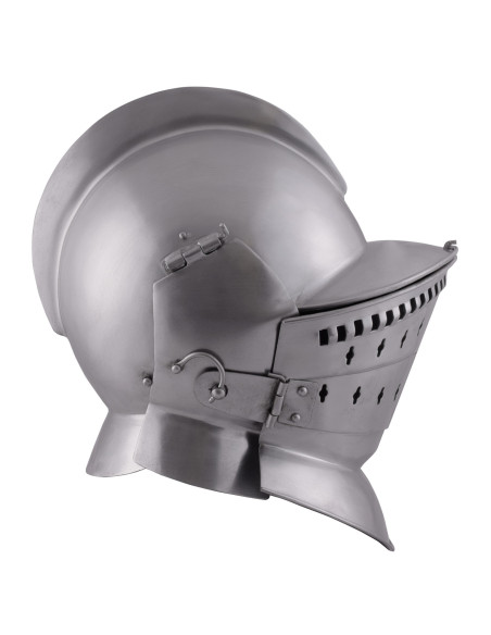 Capacete medieval da Borgonha com...