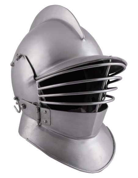 Capacete medieval da Borgonha com...