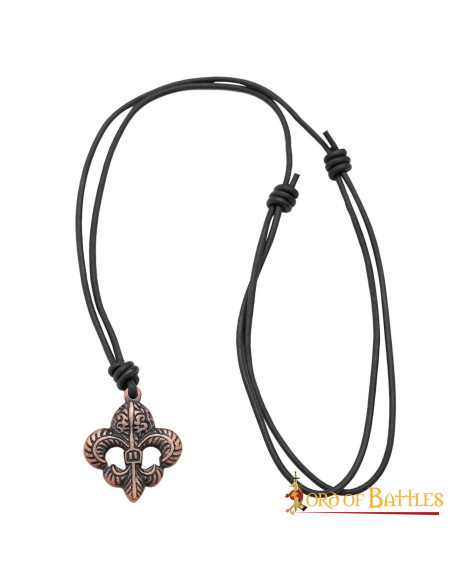 Pendente medieval flor de lis em...