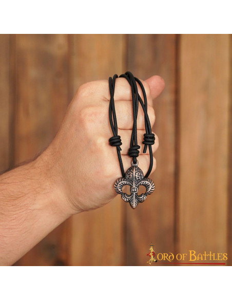 Pendente medieval flor de lis em...