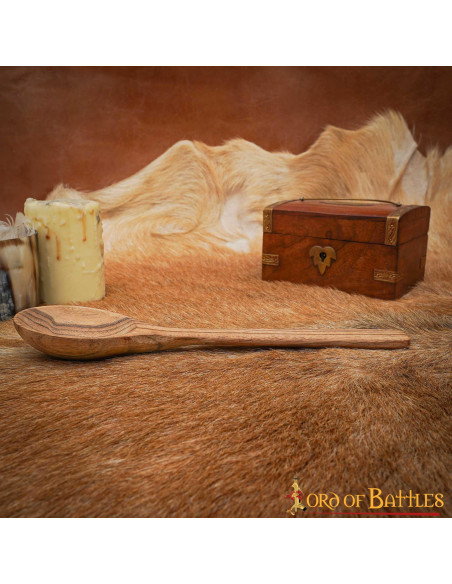 Colher de madeira medieval (24,9 cm.)