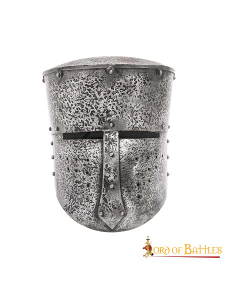 Capacete dos cruzados em aço (séculos...