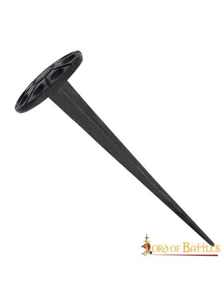 Prego medieval, cabeça redonda,...