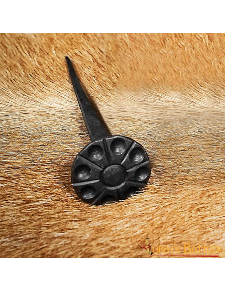 Prego medieval, cabeça redonda,...