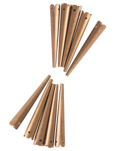 Conjunto de 10 aiglets ou suportes em zigue-zague de...