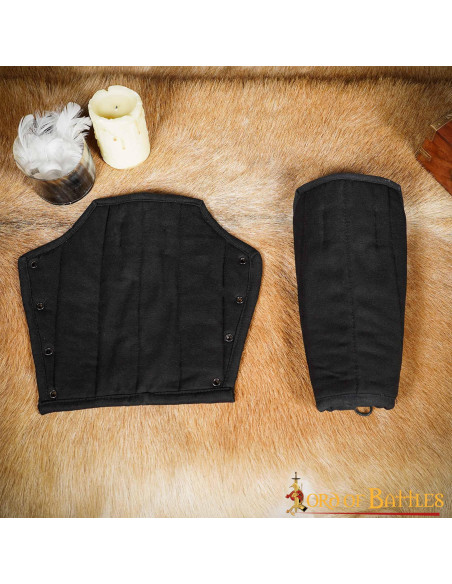 Pulseiras medievais acolchoadas de...