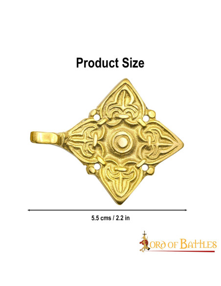 Fecho manto Gulbische banhado a...