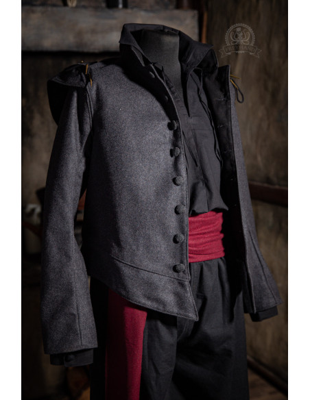 Jaqueta Mosqueteira de Lã Quentin -...