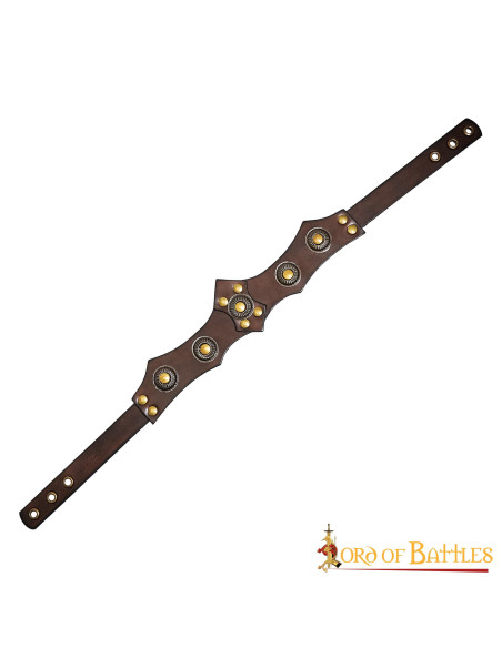 Tiara medieval de couro unissex,...