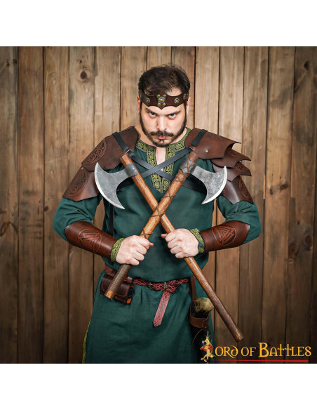 Tiara medieval de couro unissex,...