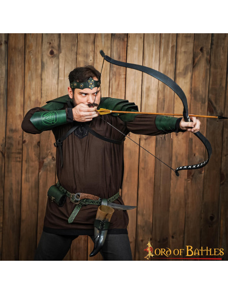 Tiara medieval de couro unissex,...