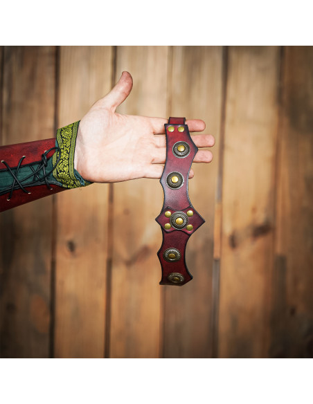 Tiara medieval de couro unissex,...