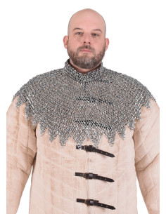 Manto do bispo com tiras de couro