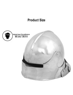 Capacete alemão Sallet medieval, com forro acolchoado 2