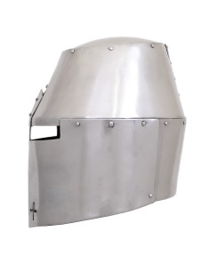 Grande elmo cruzado medieval, estilo Pembridge, século XIV 2