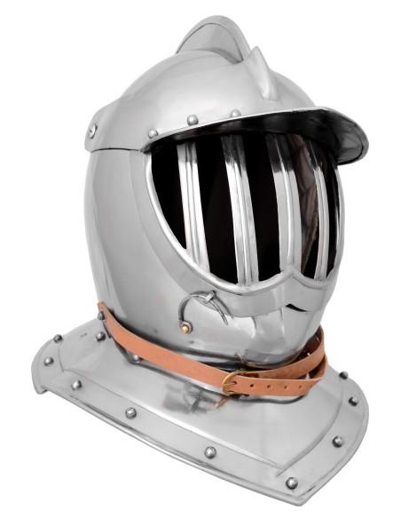 Capacete borgonhês com viseira, séc.