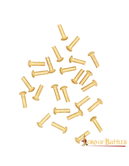 Conjunto de 25 rebites de latão...