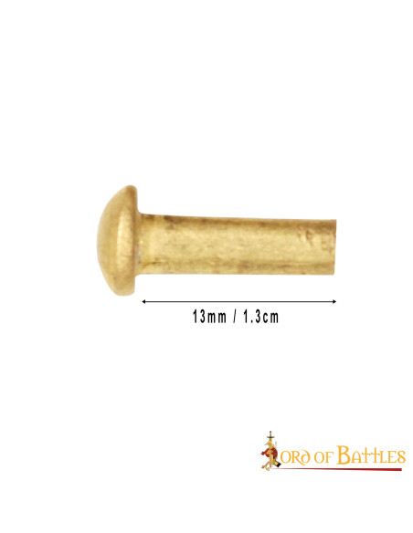 Conjunto de 25 rebites de latão...