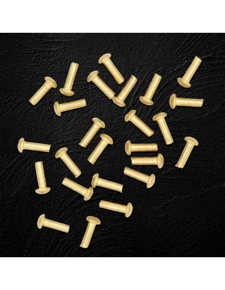 Conjunto de 25 rebites de latão...