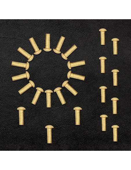 Conjunto de 25 rebites de latão...