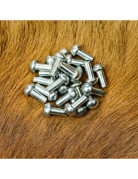 Jogo de 25 rebites prateados com...