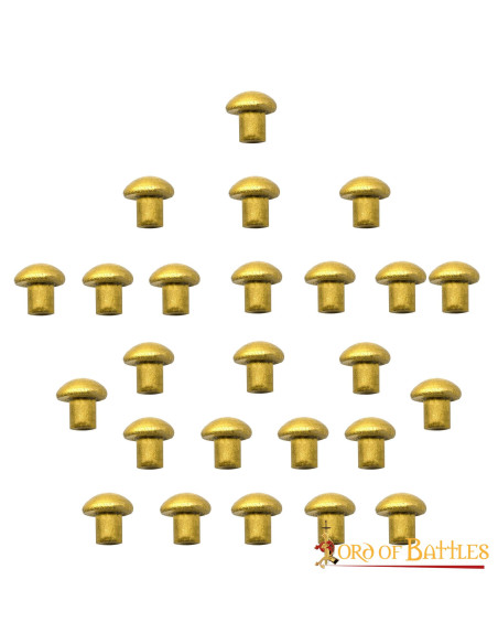 Conjunto de 25 rebites de latão com...